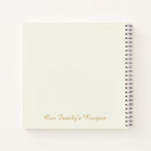 Livre de recettes de Noël Joyeux et brillant perso (Dos)