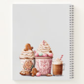 Livre de recettes de pain d'épices de Noël rose (Dos)