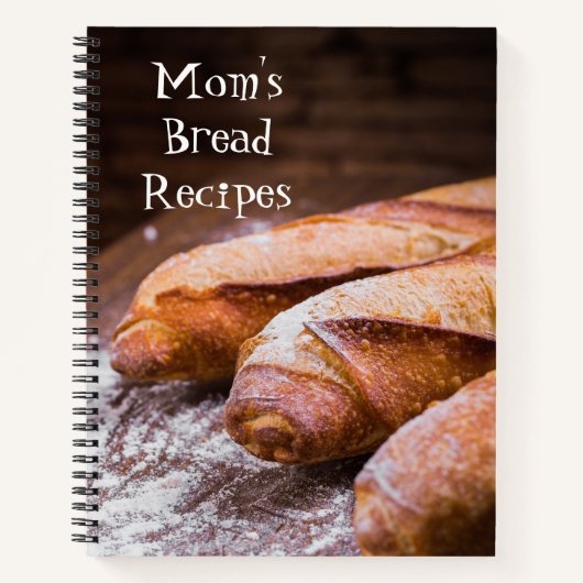 Livre de recettes de pain et de cuisson personnali (Devant)