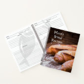 Livre de recettes de pain et de cuisson personnali (Intérieur)