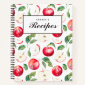 Livre de recettes de pommes rouges (Devant)