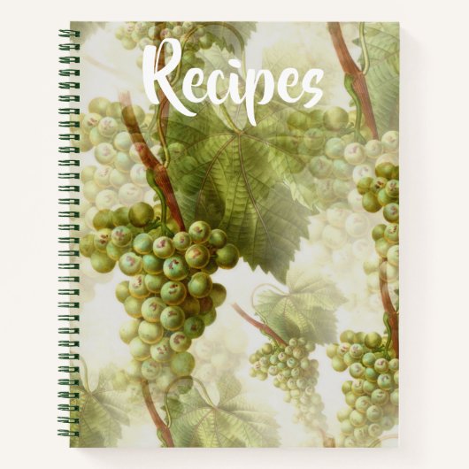 Livre de recettes de raisins verts (Devant)