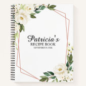 Livre de Recettes de Réception de Mariage Fleurs B (Devant)