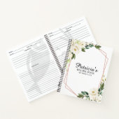 Livre de Recettes de Réception de Mariage Fleurs B (Intérieur)