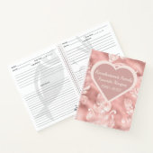 Livre de recettes de saké rose vif personnalisé (Intérieur)