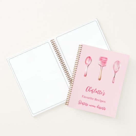 Livre de recettes de script rose (Intérieur)