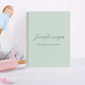 Livre de recettes de script vert Sage