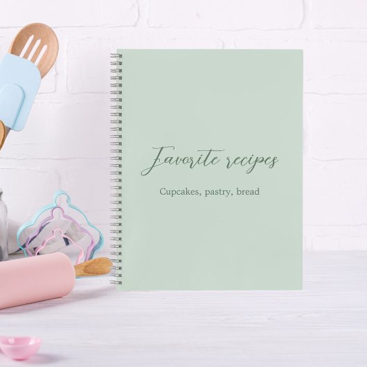 Livre de recettes de script vert Sage
