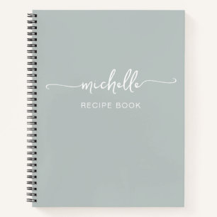 Livre de recettes de signature de nom de monogramm