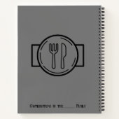 Livre de recettes de spirale créative personnalisé (Dos)