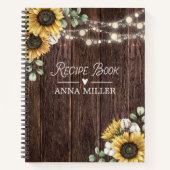 Livre de recettes de tournesol rustique Eucalyptus (Devant)