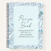 Livre de recettes doodle de nourriture esquissée m (Devant)