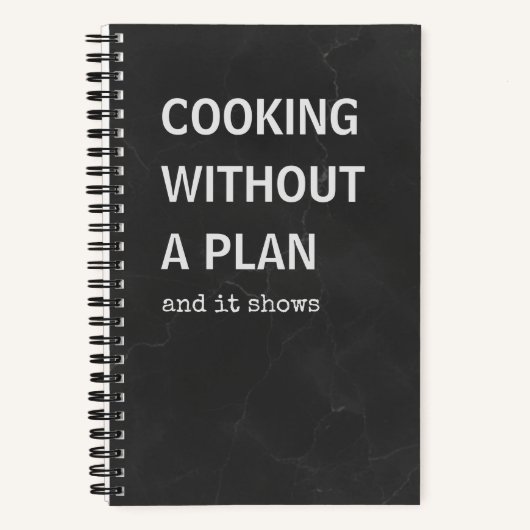 Livre de Recettes Drôles | Cuisiner Sans Plan (Recto)