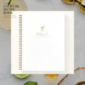 Livre de recettes Élégant blanc et blanc or