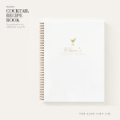 Livre de recettes Élégant blanc et blanc or