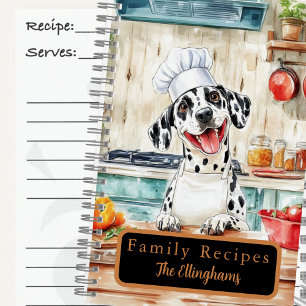 Livre de recettes en spirale Chef Dalmatien