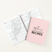 Livre de recettes favori rose pâle (Intérieur)