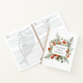 Livre de recettes Feuilles de fraises rouges vert (Intérieur)