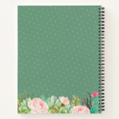 Livre de recettes floral cactus succulent rustique (Dos)