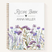 Livre de recettes florales de Fleur sauvage pourpr (Devant)