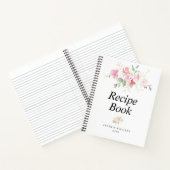 Livre de recettes florales or et rose (Intérieur)