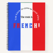 Livre de recettes française personnalisable (Devant)