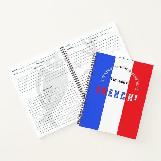 Livre de recettes française personnalisable (Intérieur)