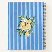 Livre de recettes Fruits de citron jaune et Bleues (Dos)