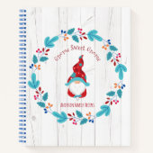 Livre de recettes Gnome Holiday Floral Wreath Rust (Devant)