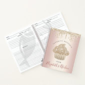 Livre de recettes Gold Parties scintillant Cupcake (Intérieur)