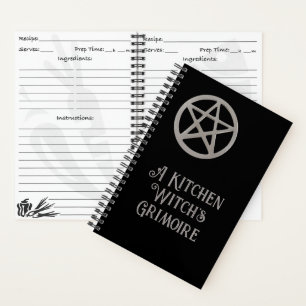 Livre de recettes Grimoire Blank de la sorcière de