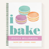 Livre de recettes Macaron Turquoise Purple Orange (Devant)