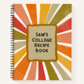 Livre de recettes moderne Retro Custom Favorite Co (Devant)