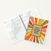 Livre de recettes moderne Retro Custom Favorite Co (Intérieur)