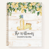 Livre de recettes Monogram Yellow Lemon Tree White (Devant)
