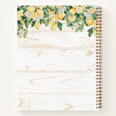 Livre de recettes Monogram Yellow Lemon Tree White (Dos)