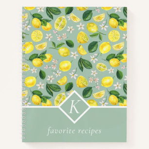 Livre de recettes Monogramme citrons