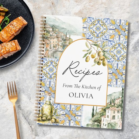 Livre de recettes Olive Mediterranean Tile Patten