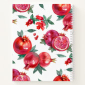 Livre de recettes personnalisable de grenade rouge (Dos)