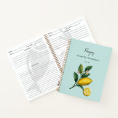 Livre de Recettes Personnalisé Citrons Citrus Vint (Intérieur)