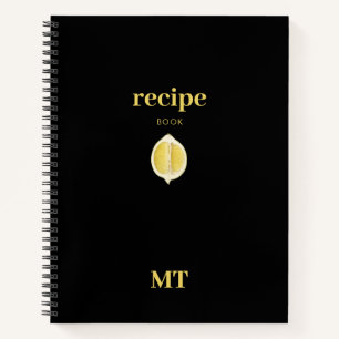 Livre de recettes personnalisé Monogramme minimali