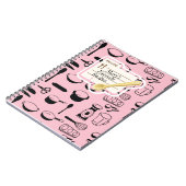 Livre de recettes personnalisé noir et blanc (Côté gauche)