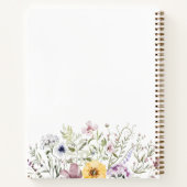 Livre de recettes personnalisées Fleur sauvage col (Dos)