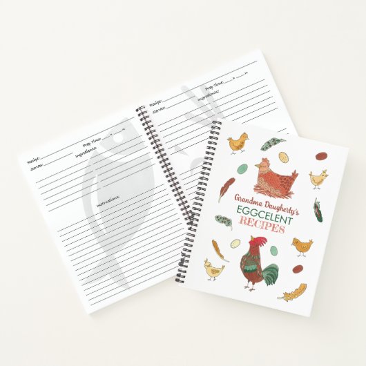 Livre de recettes personnalisées pour poulets amus (Intérieur)