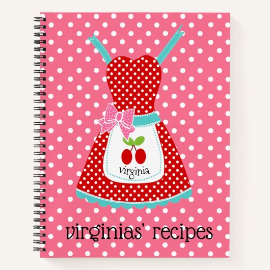 Livre de recettes personnalisées Rétro (Devant)