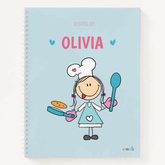 Livre de recettes pour enfants personnalisées (Devant)