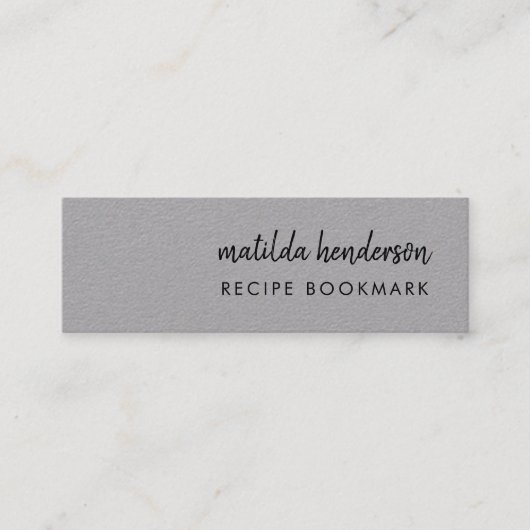 Livre de recettes | Recettes grises Mini carte Sig (Devant)