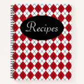 Livre de recettes rouge classique (Devant)