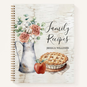Livre de recettes rustique Elegant Farmhouse Famil