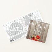 Livre de recettes Rustique Floral Grange Wood & Li (Intérieur)